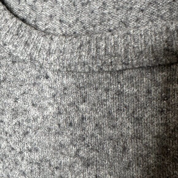 FREE PEOPLE Complete Me Grey Cotton Alpaca Blend Pullover Sweater S - Picture 3 of 7